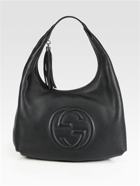 black gucci bag womens|gucci black side bag.